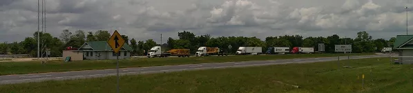 Truck MUST Exit To Weigh Station