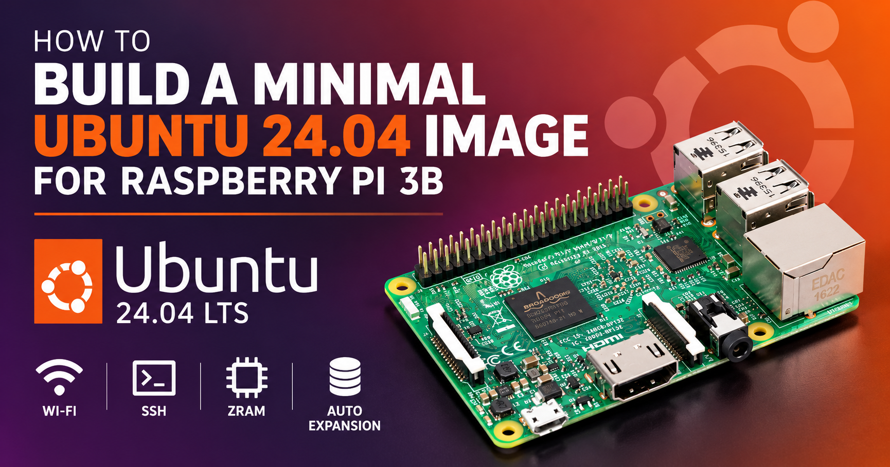 How to Build a Custom Minimal Ubuntu 24.04 Image for Raspberry Pi 3B